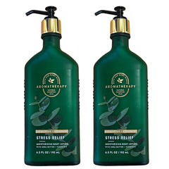 Bath & Body Works alivio de estrés con eucalipto y menta, loción corporal hidratante.