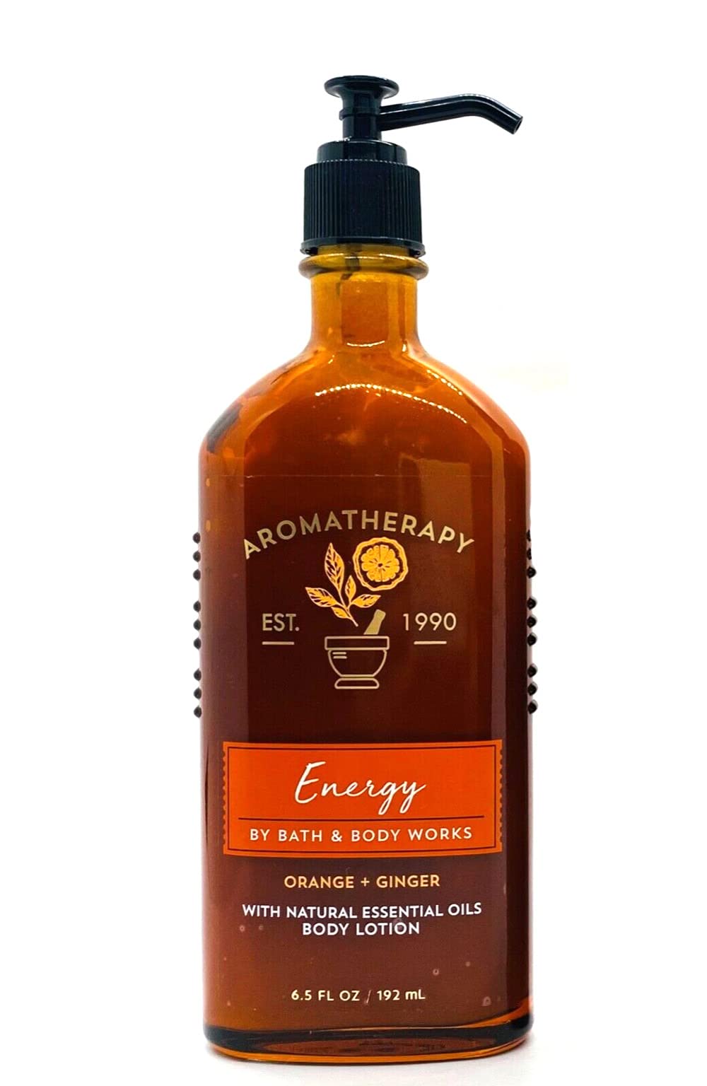 Bath & Body Works Aromaterapia Energía, botella naranja-jengibre, experiencia sensorial para despertar el ánimo