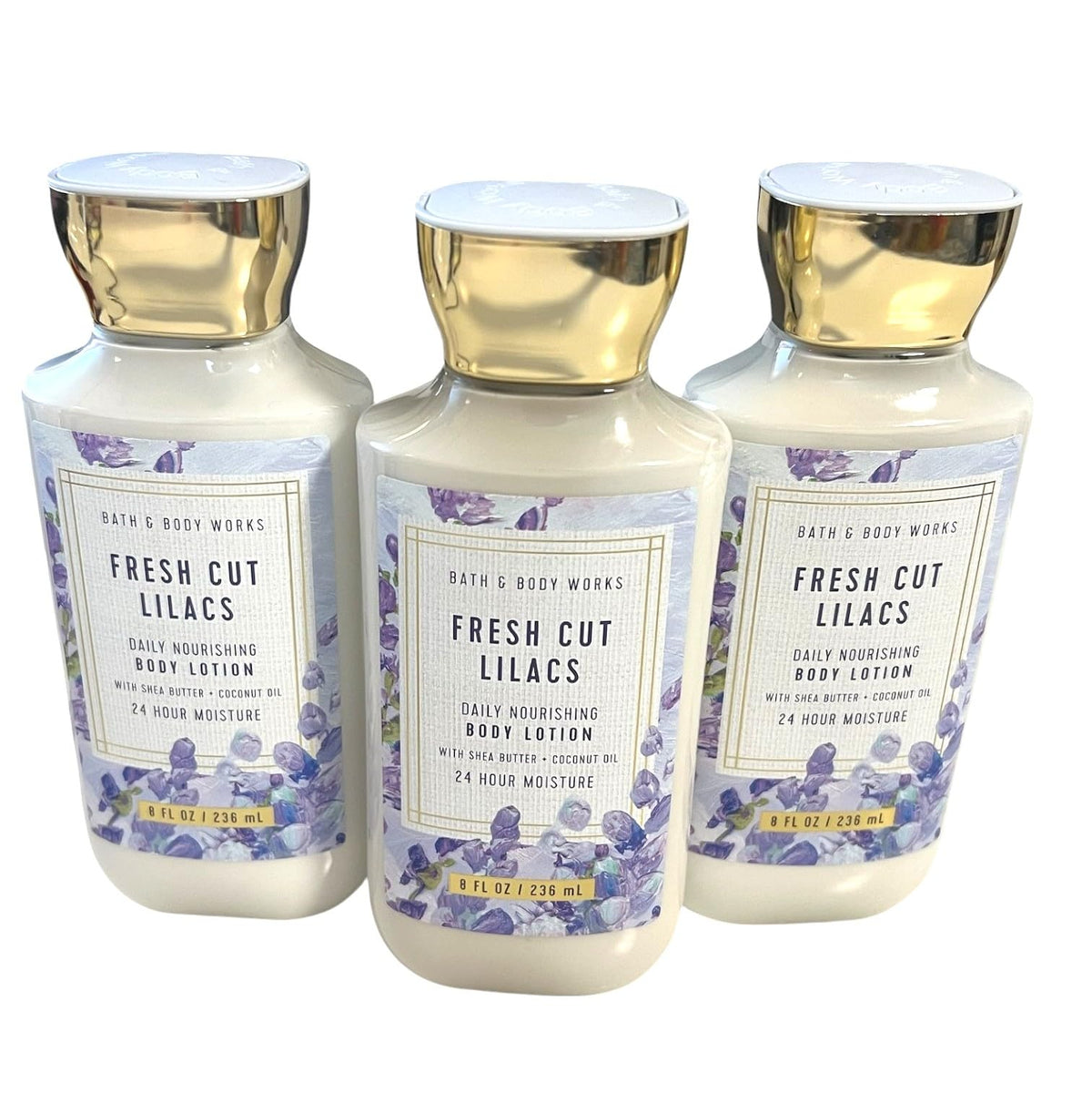 Bath & Body Works Bouteille Lotion Lilas Frais idéale pour hydrater quotidiennement.