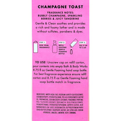 Bath & Body Works Champagne Toast frasco de 32 oz jabón espuma suave para manos.