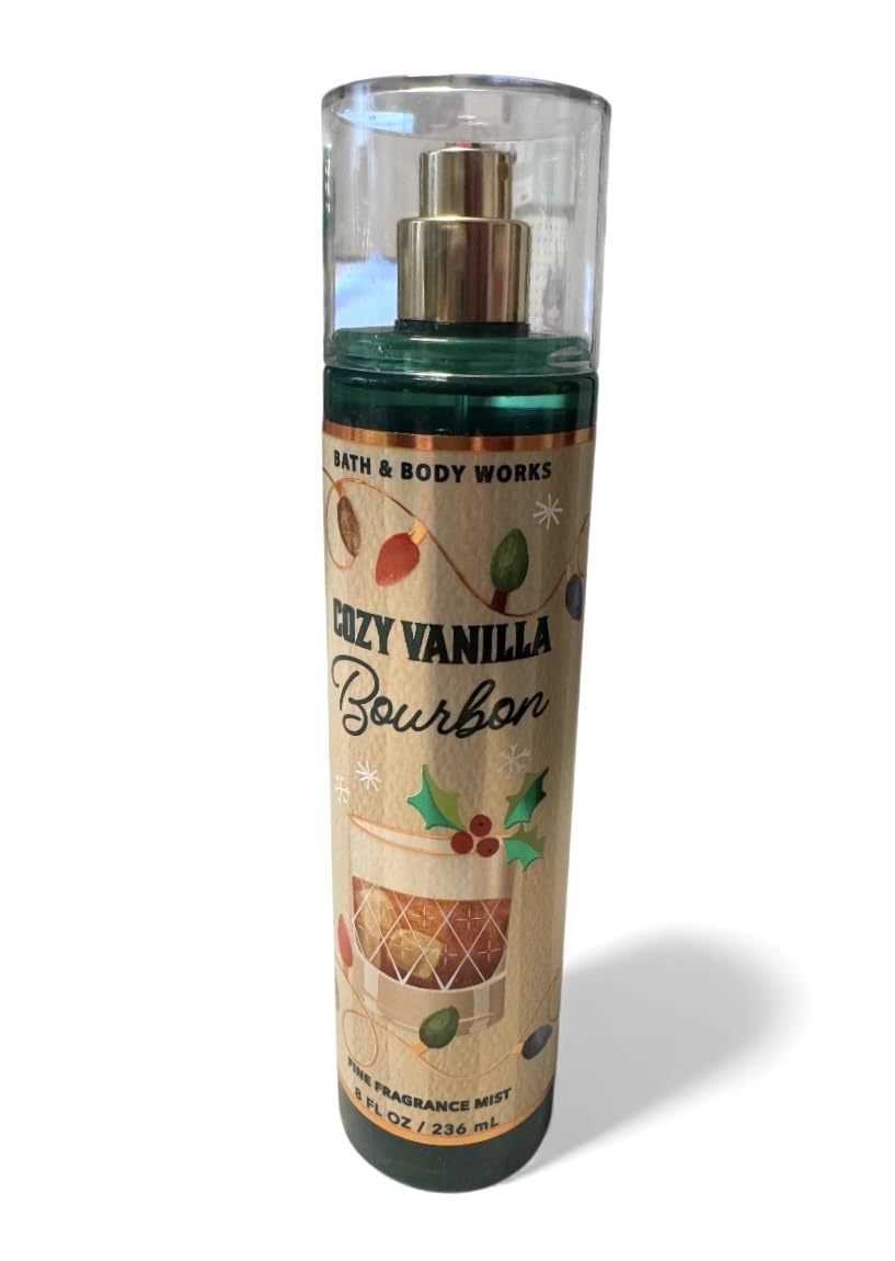 Bath & Body Works Cozy Vanilla Bourbon, niebla de fragancia en botella para uso diario