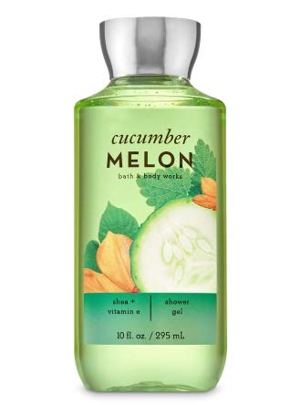 Bath & Body Works Cucumber Melon bottles showcase crisp labels and refreshing scent.