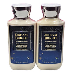 Bath and Body Works Dream Bright loción corporal, dos botellas, hidratación duradera para la piel
