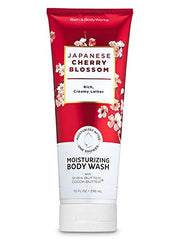 Bath & Body Works Ducha hidratante 10 oz, aroma floral japonés para piel suave.