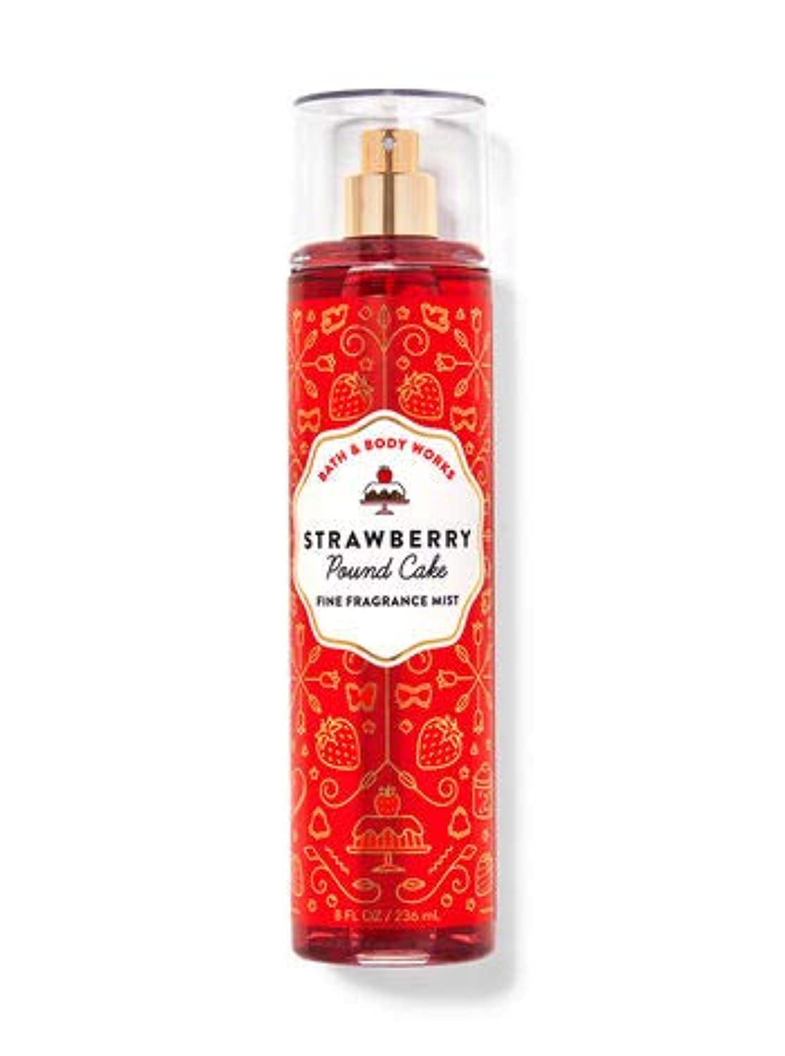 Bath & Body Works envase con diseño variable bruma Strawberry Pound Cake, ideal para aromatizar el armario.