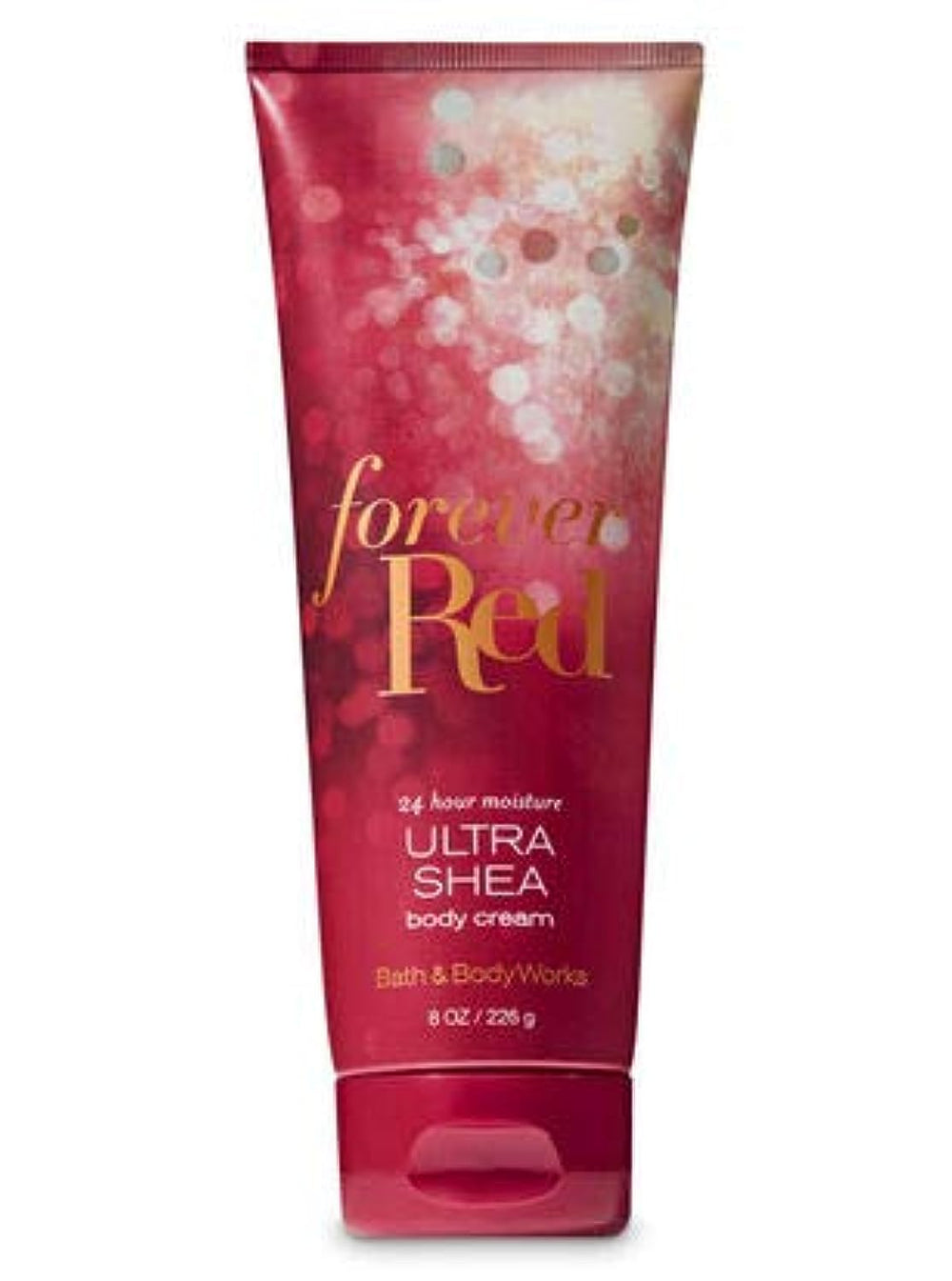 Forever Red de Bath & Body Works, textura crema seda para piel suave y nutrida
