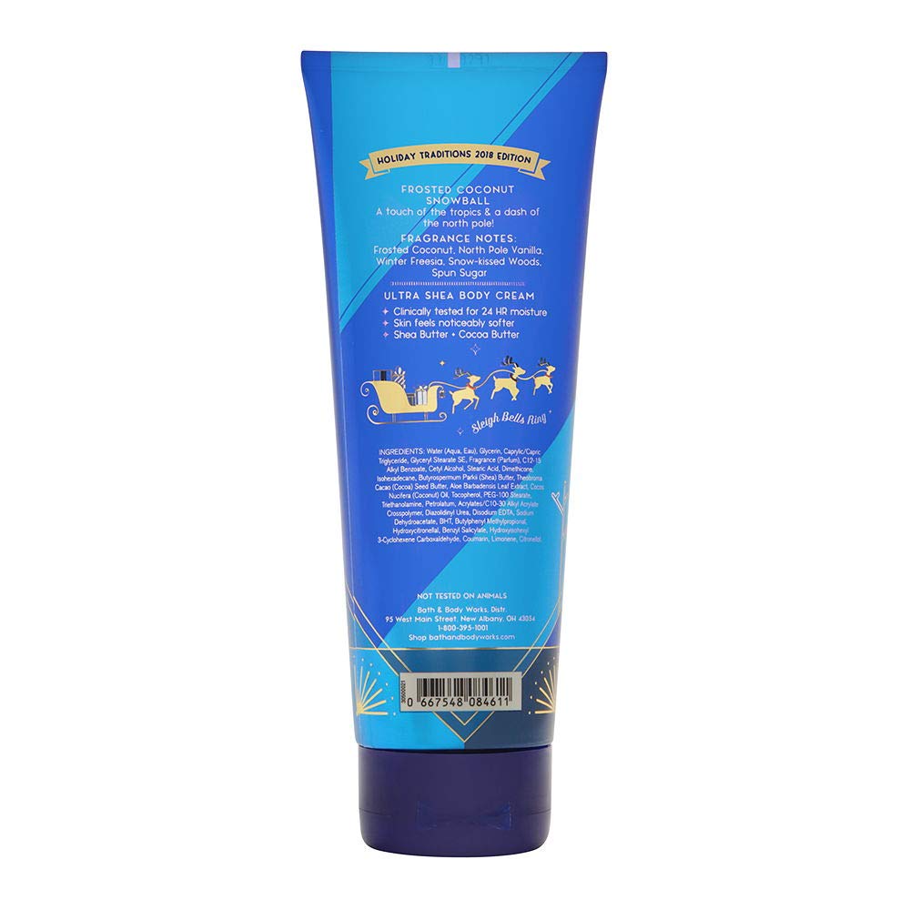 Bath & Body Works Frosted Coconut Snowball aroma-relajante tras la ducha.