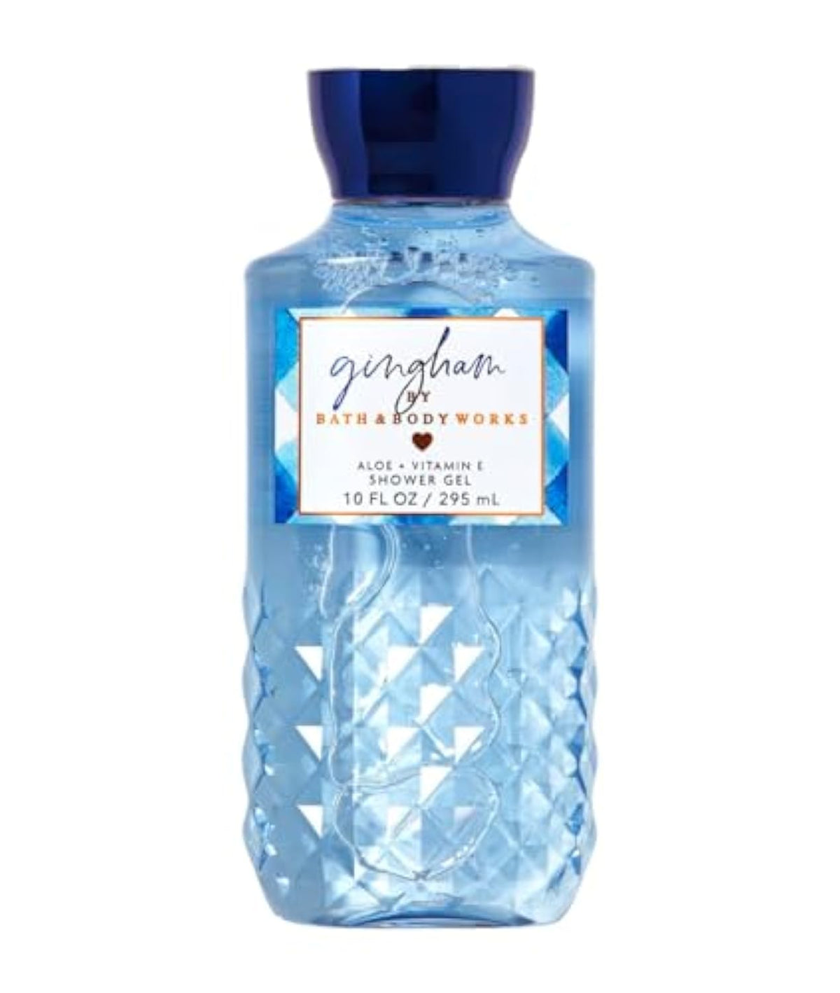 Bath & Body Works Gingham, gel de ducha 10 oz, botella con fragancia floral que cuida la piel.