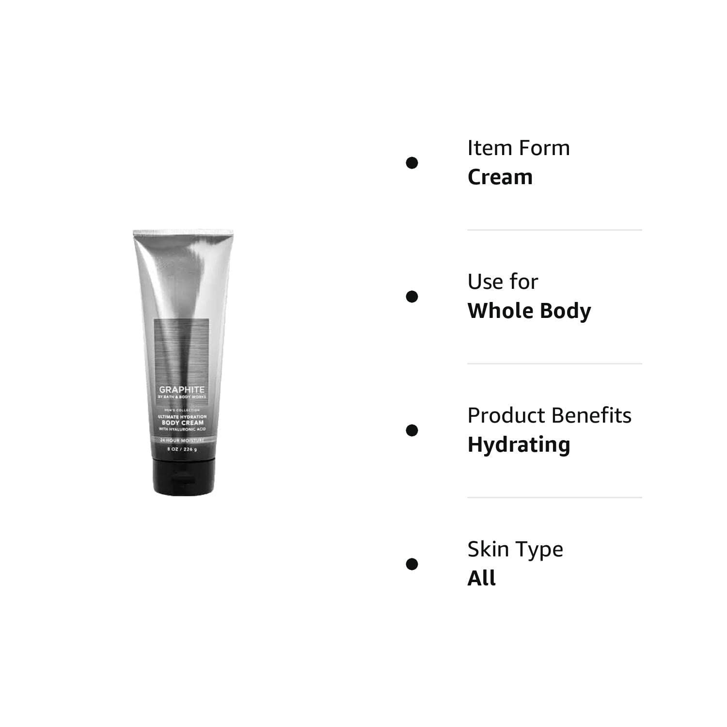Graphite Bath et Body Works - parfum sage bergamot cuir pour une routine raffinée.