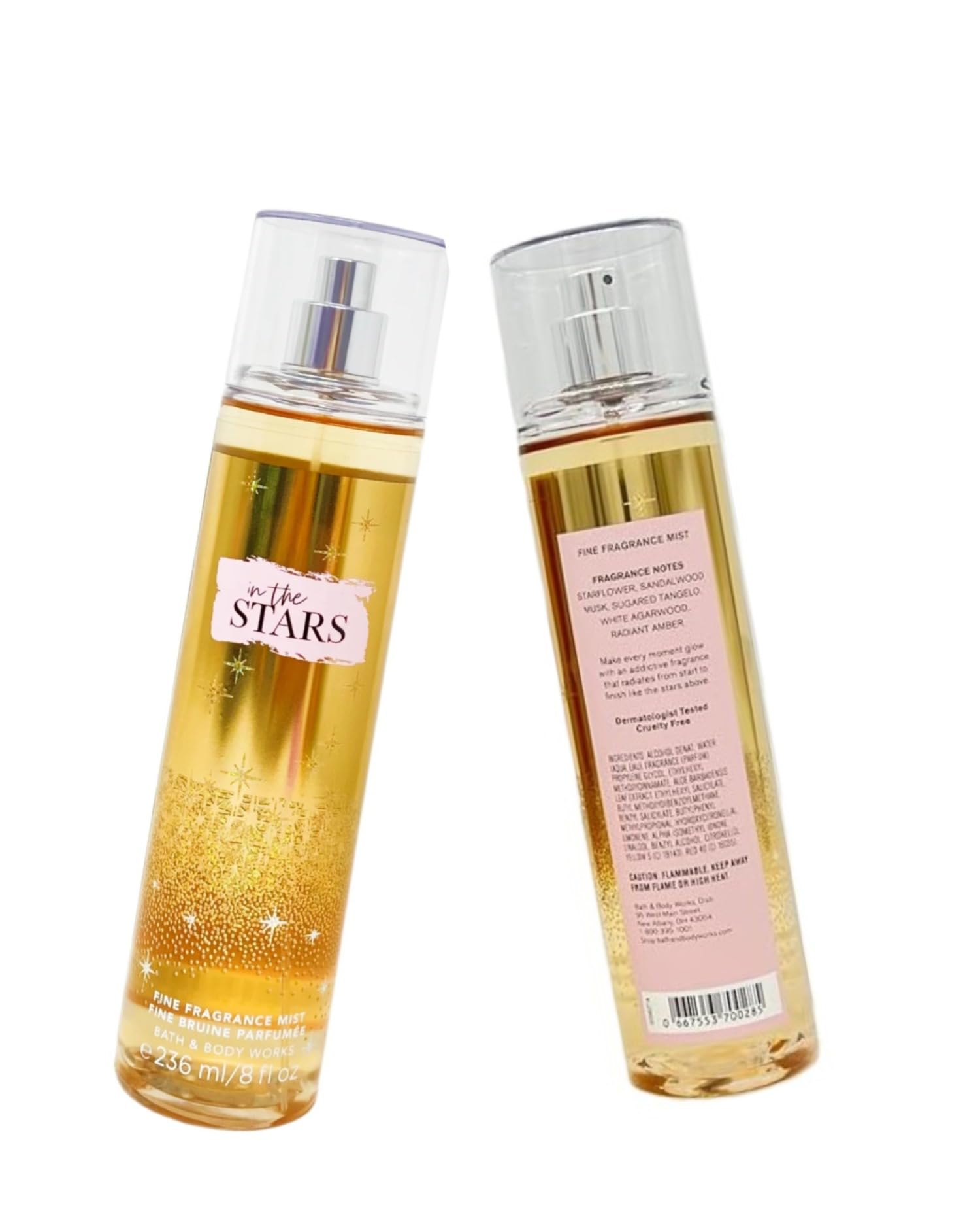 Bath & Body Works In The Stars aplicación en spray facilita uso diario.