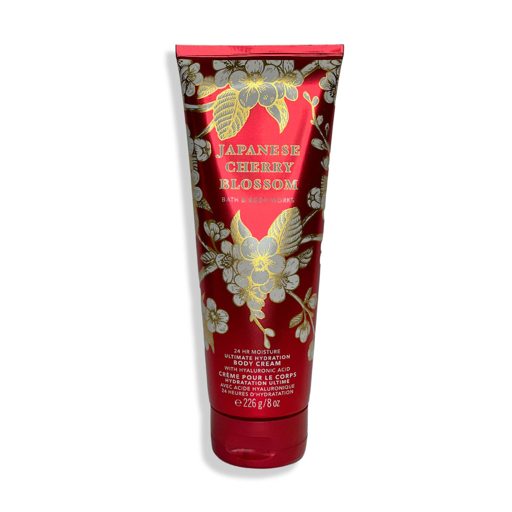 Bath & Body Works Japanese Cherry Blossom cream texture close-up with rich moisture