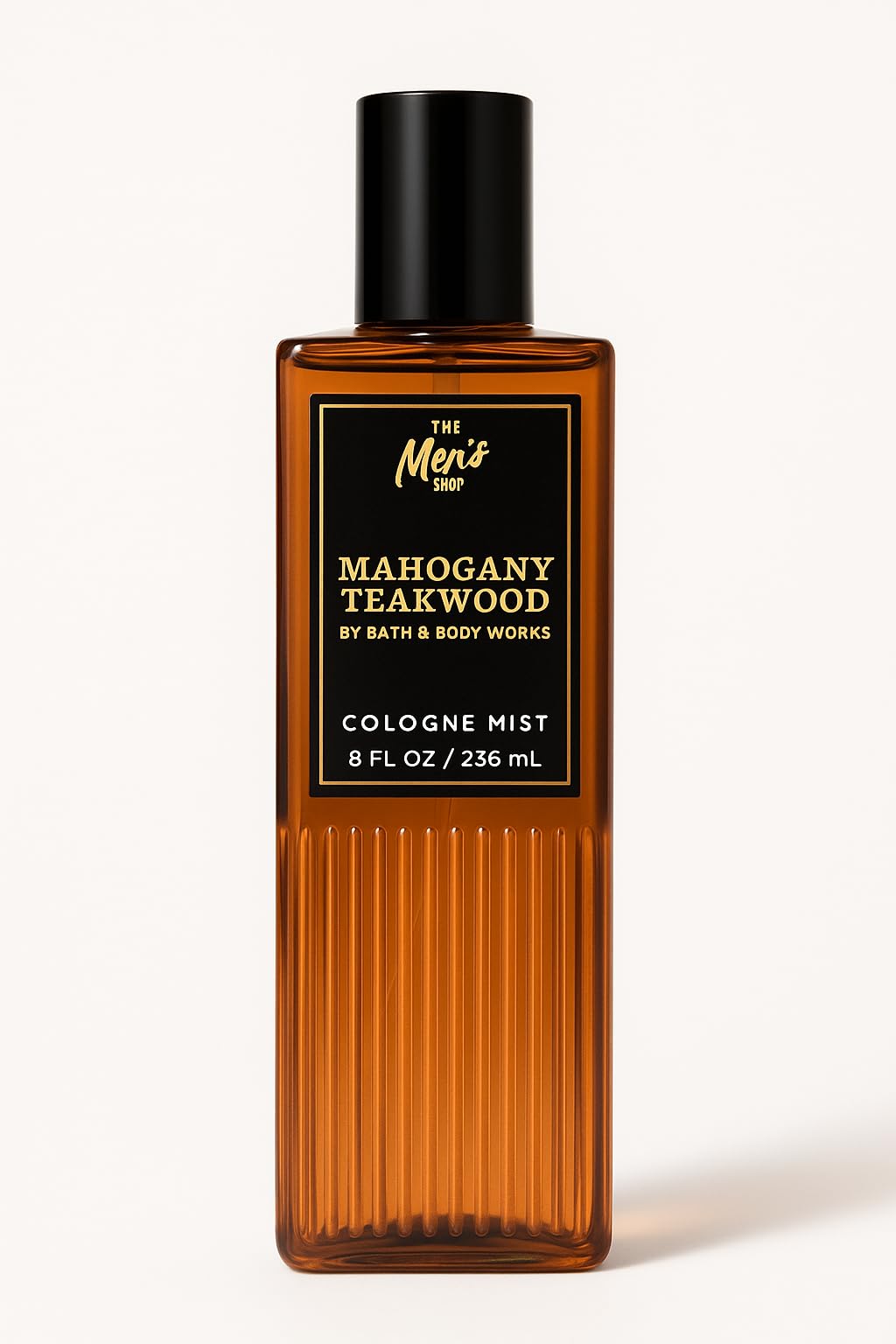 Bath & Body Works Mahogany Teakwood, botella de 8 oz, aroma robusto para uso diario.