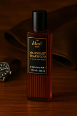 Rociado de Mahogany Teakwood para un aroma elegante durante el día.