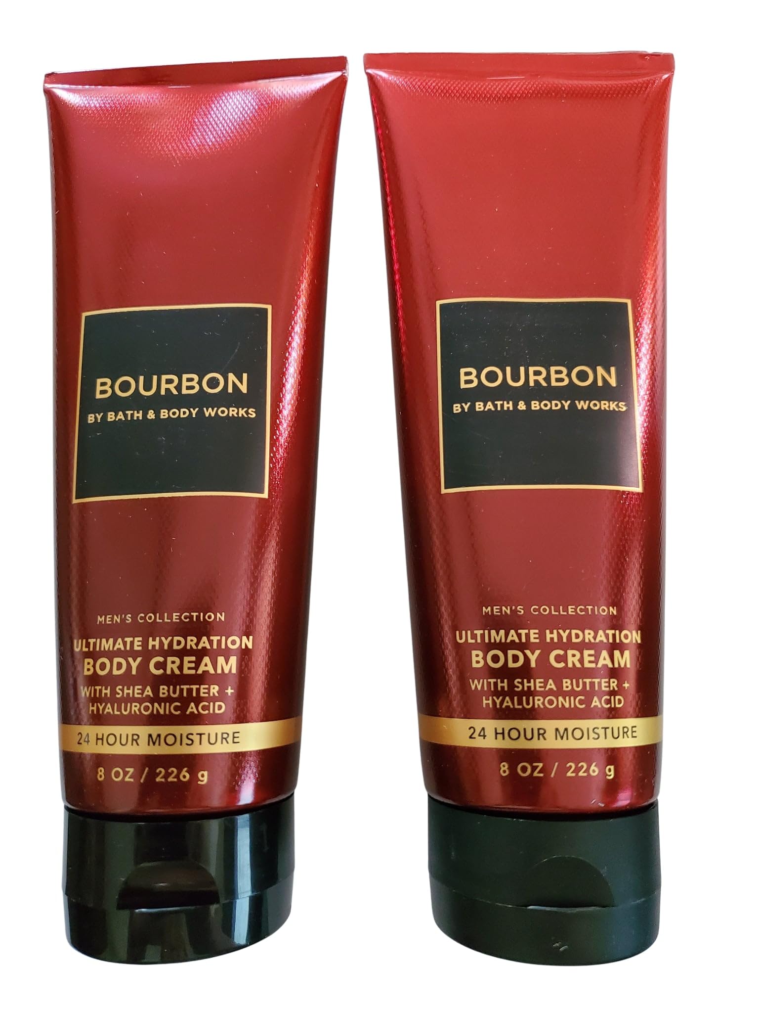 Bath & Body Works Men's Bourbon Ultimate Hydration Cream jar for daily moisture.