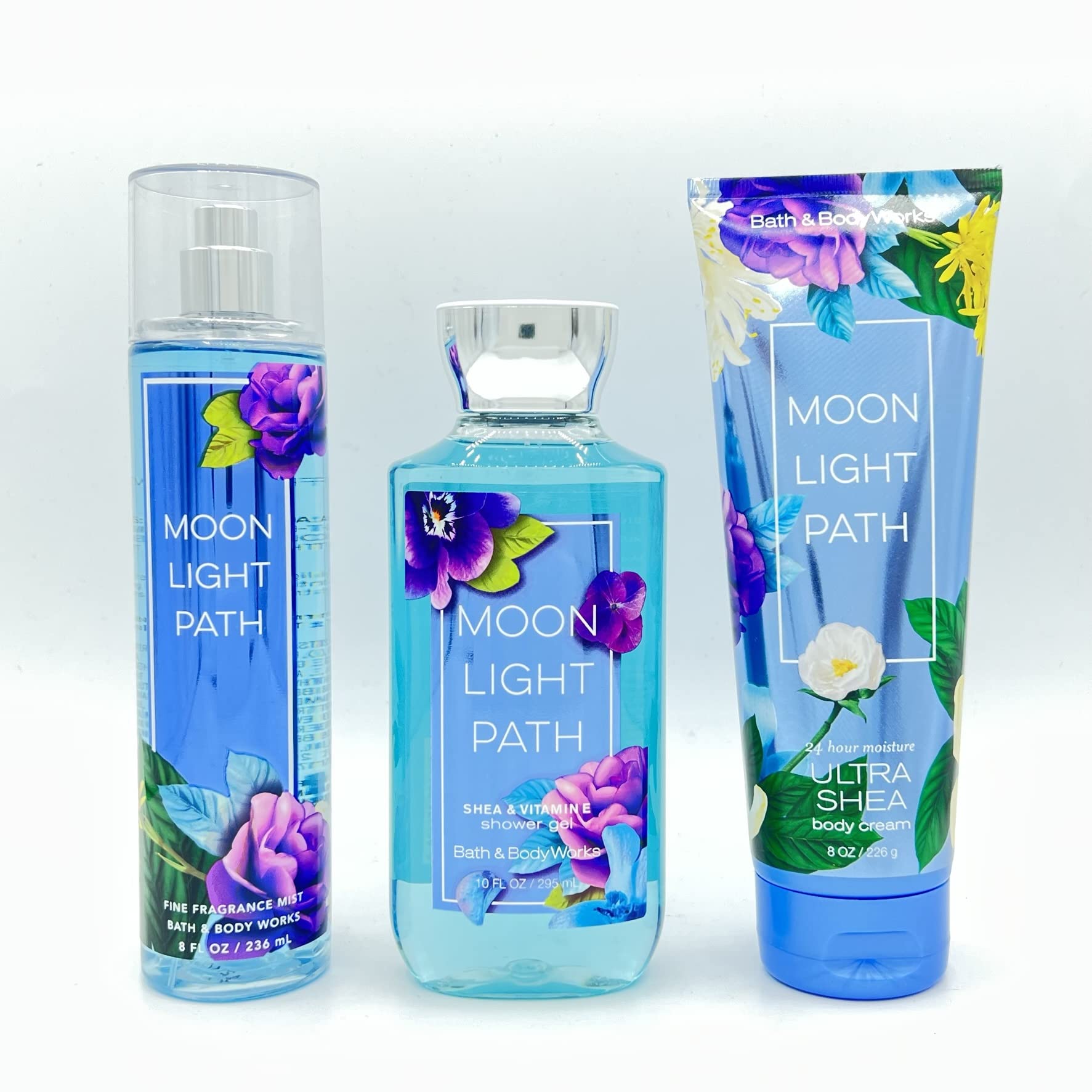 Moonlight Path coffret Bath and Body Works, emballage élégant pour cadeau raffiné.