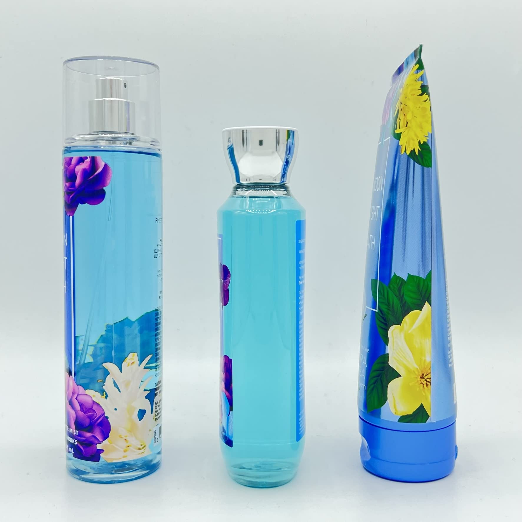 Gel douche Moonlight Path Bath and Body Works prêt pour une douche rafraîchissante.
