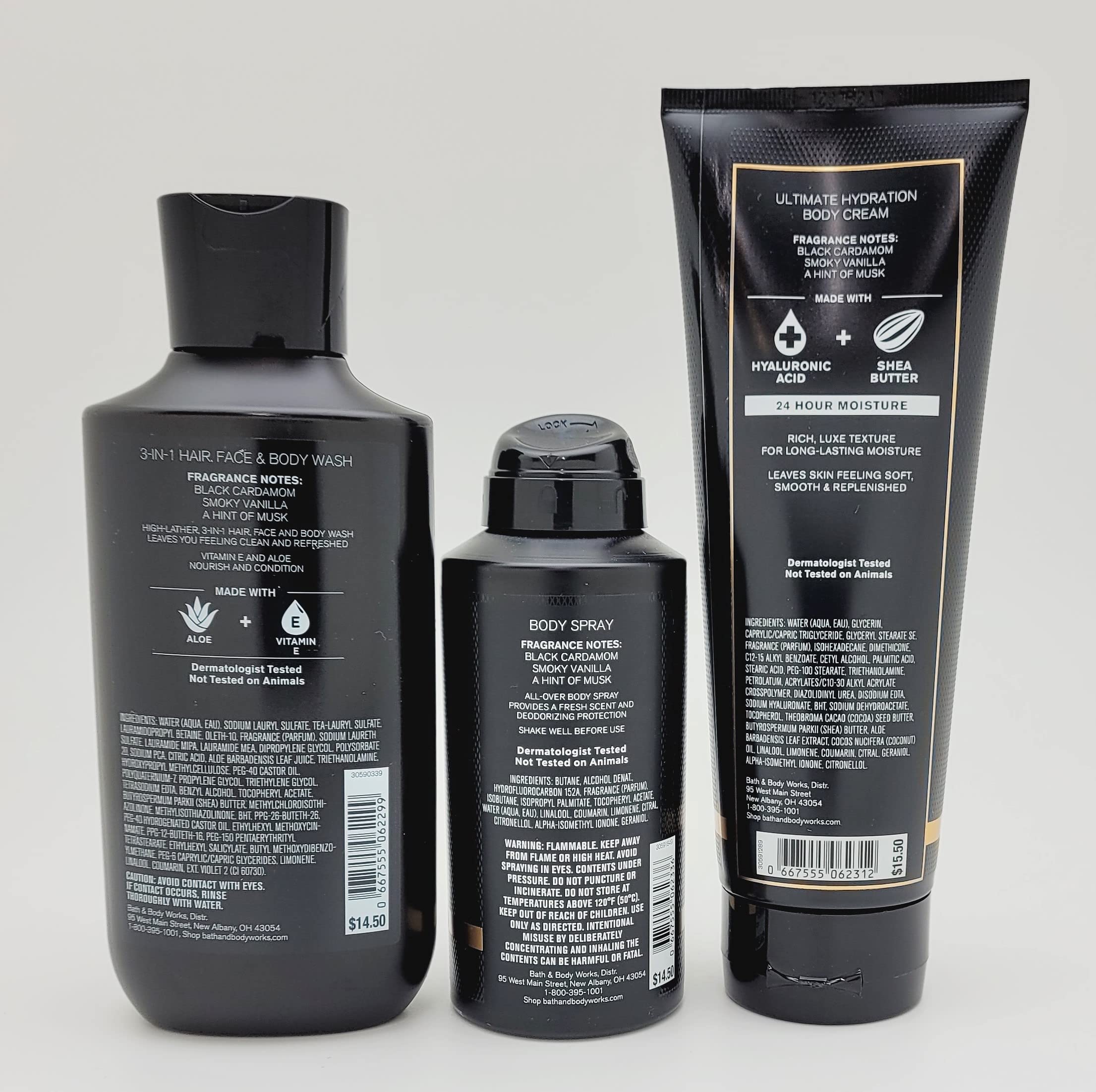 Bath & Body Works Noir spray corporal para uso diario y fresco