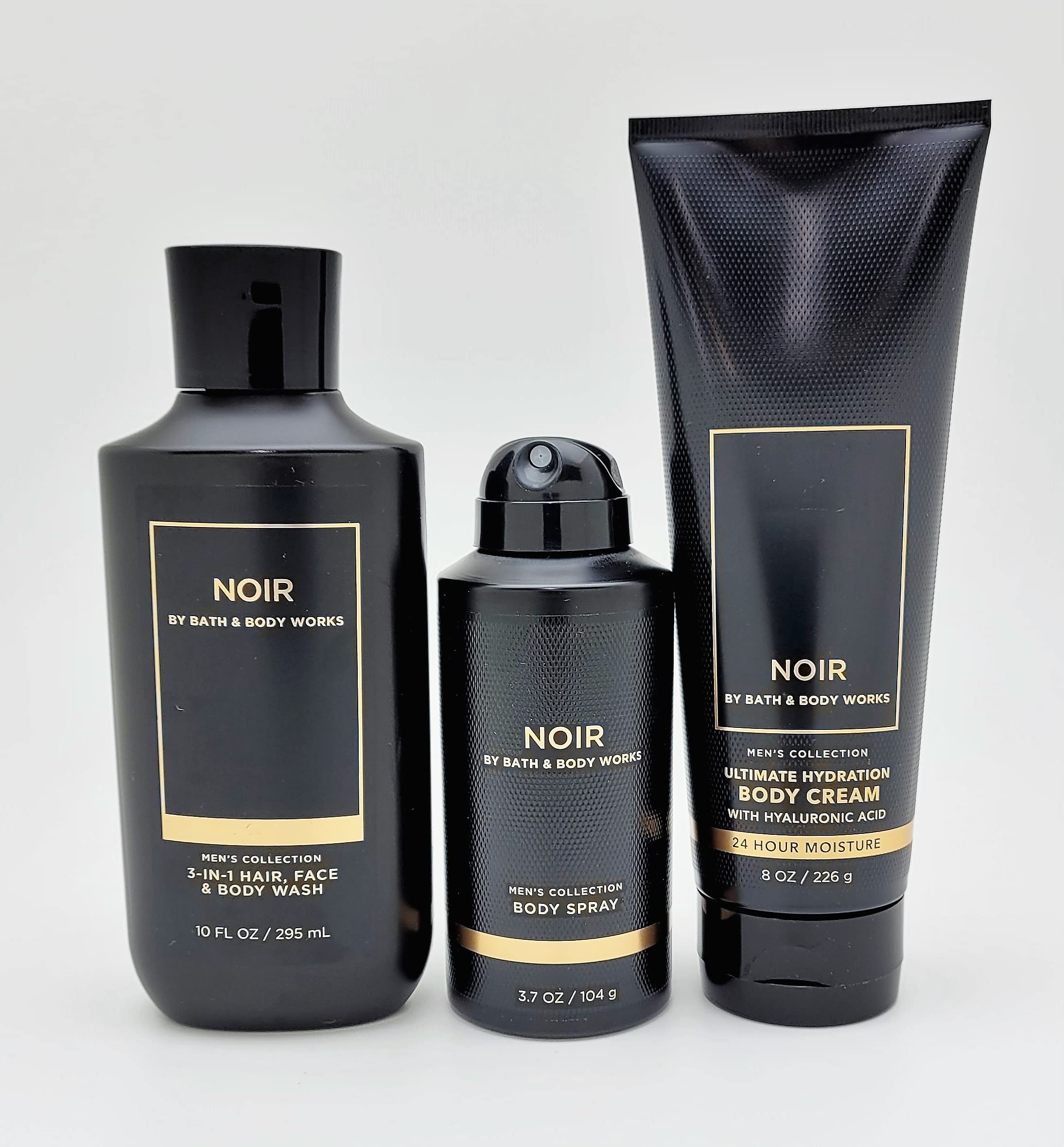 Bath & Body Works Noir gel 3 en 1 para cabello, rostro y cuerpo, revitalizante