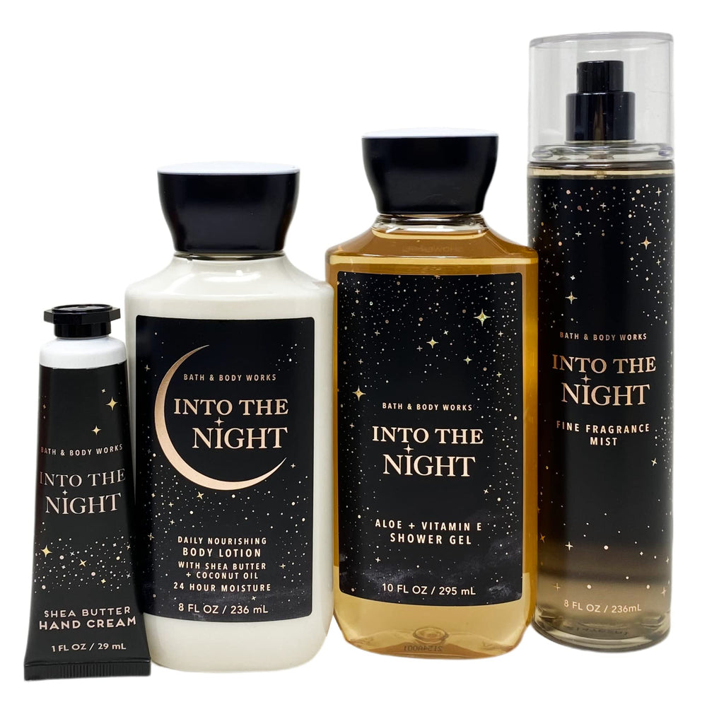 Ensemble soin Bath & Body Works Nuit Intense, présentation élégante pour le rituel quotidien.