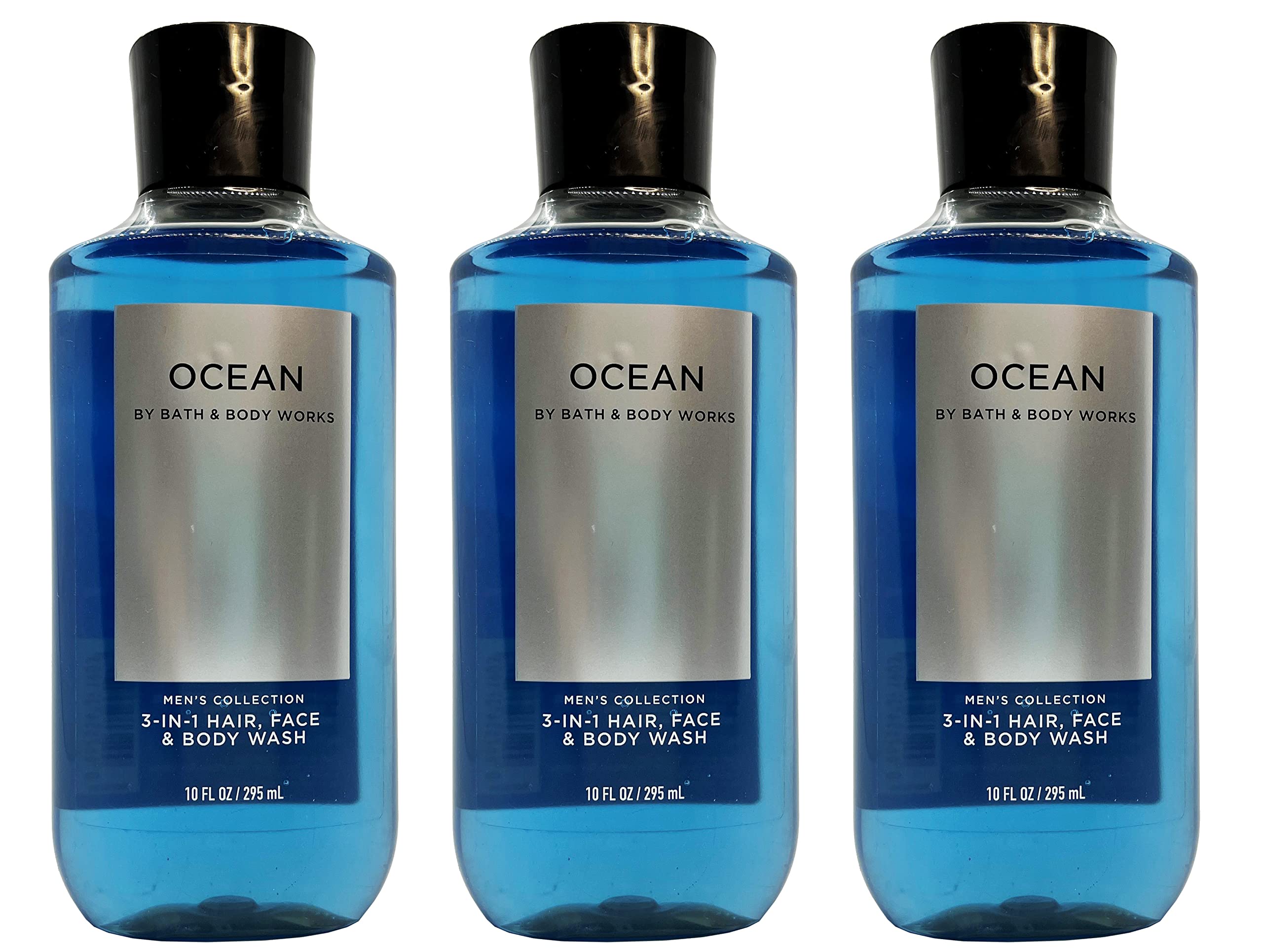 Bath & Body Works Ocean Signature: trois bouteilles 2-en-1 pour homme, pratique au quotidien