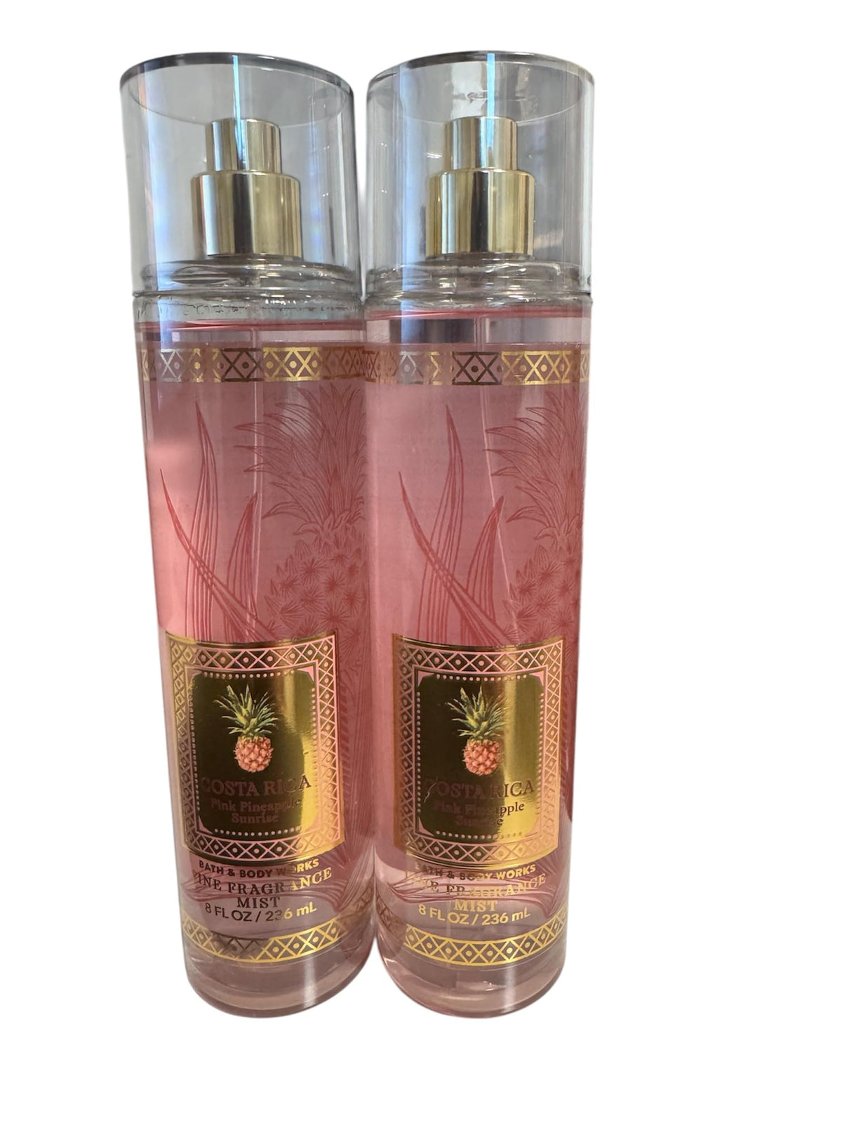 Bath and Body Works Pink Pineapple Sunrise fragrance mist bottle for daily refreshment