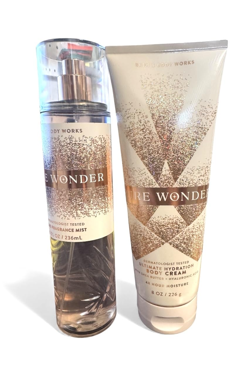 Bath & Body Works Pure Wonder Fragrance Mist bottle for uplifting daily scent.
