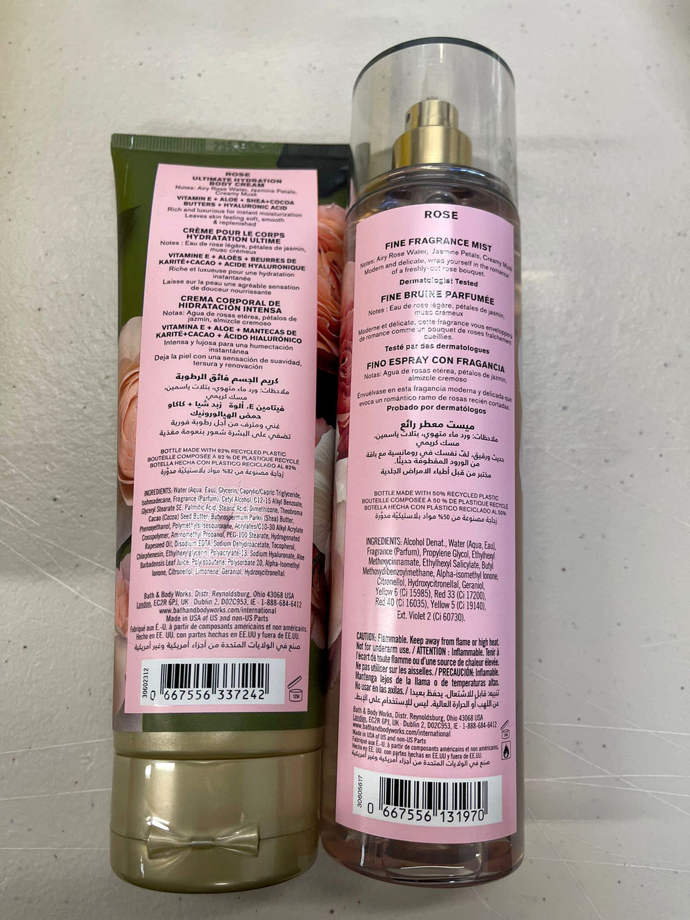 Bath & Body Works Rose bruma de fragancia, aroma floral ligero