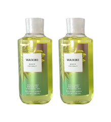 Gel de ducha Bath & Body Works Waikiki Beach Coconut para piel suave y fragante.