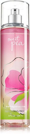 Bath & Body Works Signature Sweet Pea, paquete de dos frascos, aroma envolvente para ocasiones especiales.