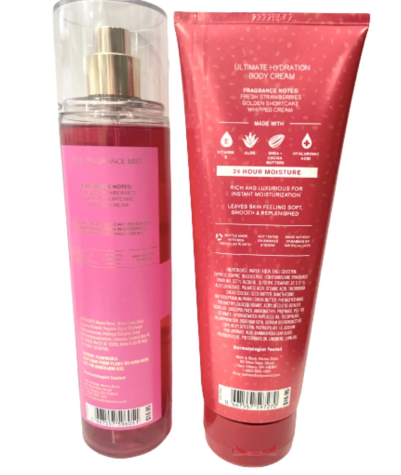 Bath & Body Works Strawberry Pound Cake Ultimate Hydration Body Cream jar for lasting moisture.