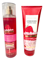Bath & Body Works Strawberry Pound Cake Fine Fragrance Mist bottle for a sweet daily aroma.
