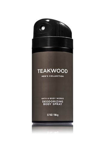 Desodorante en spray Bath & Body Works Teakwood para uso diario y frescura duradera.