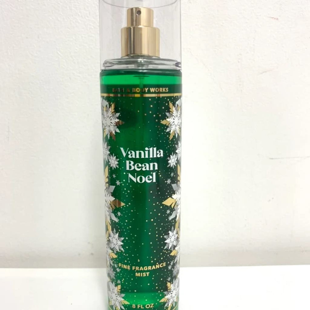Bath & Body Works Vanilla Bean Noel mist fragancia fina para perfumar el cuerpo en fiestas navideñas.