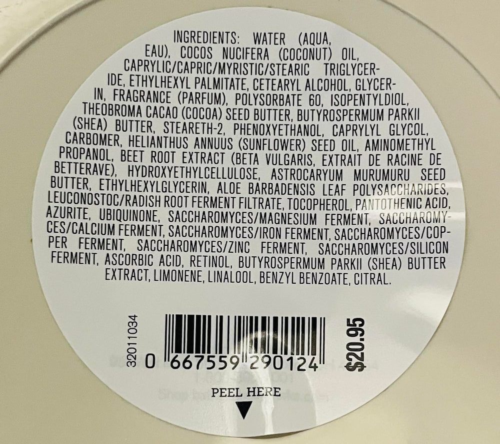 Bath & Body Works Vanilla Romance crema corporal batida, textura sedosa para uso diario.