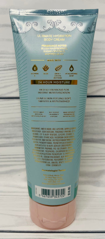 Bath and Body Works Sweetest Song 2-pack application scene emphasizes smooth skin
