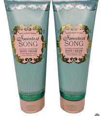 Bath and Body Works Women's Sweetest Song 2-pack front packaging highlights hydration