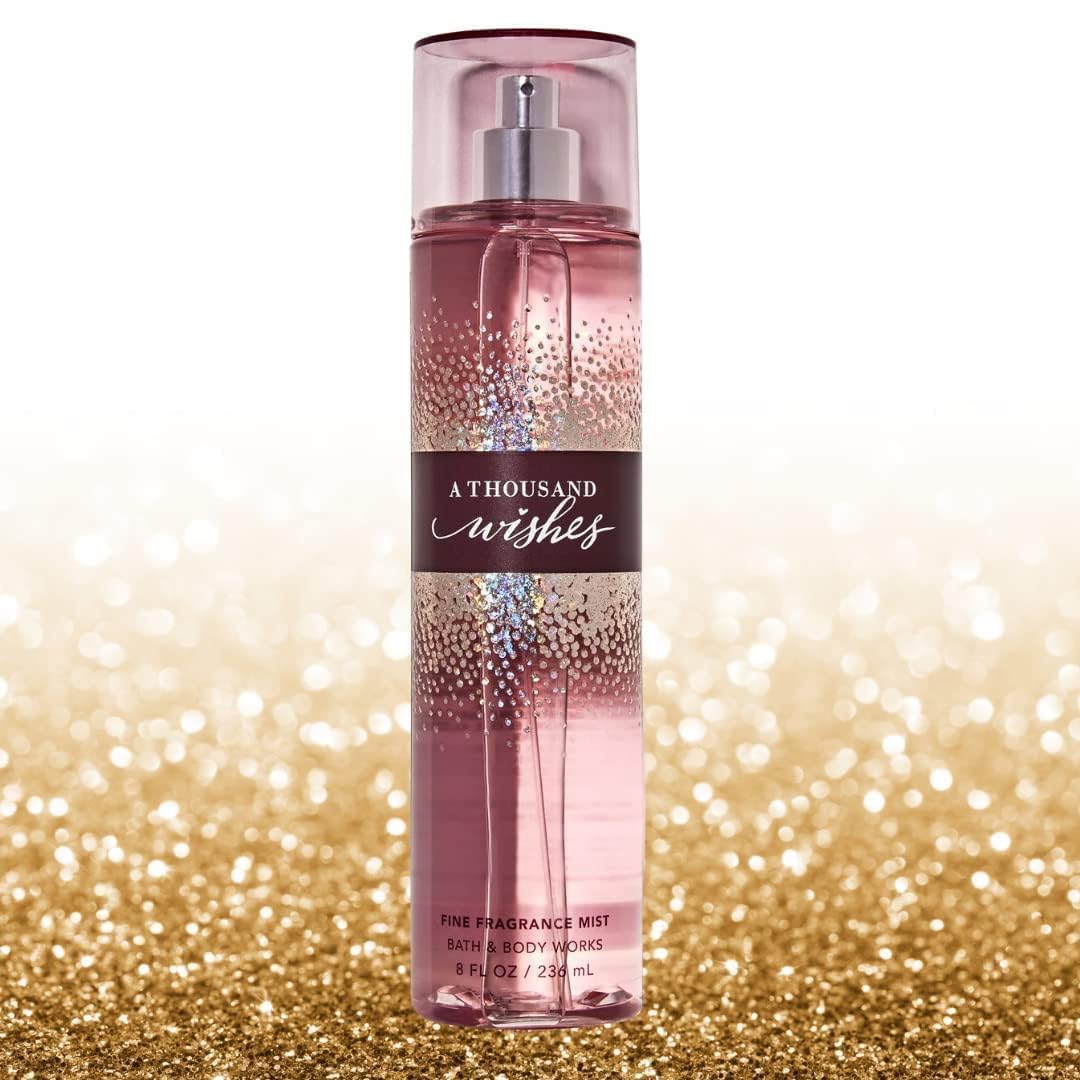 Bath & Body Works A Thousand Wishes etiqueta de diseño, presentación atractiva para regalo