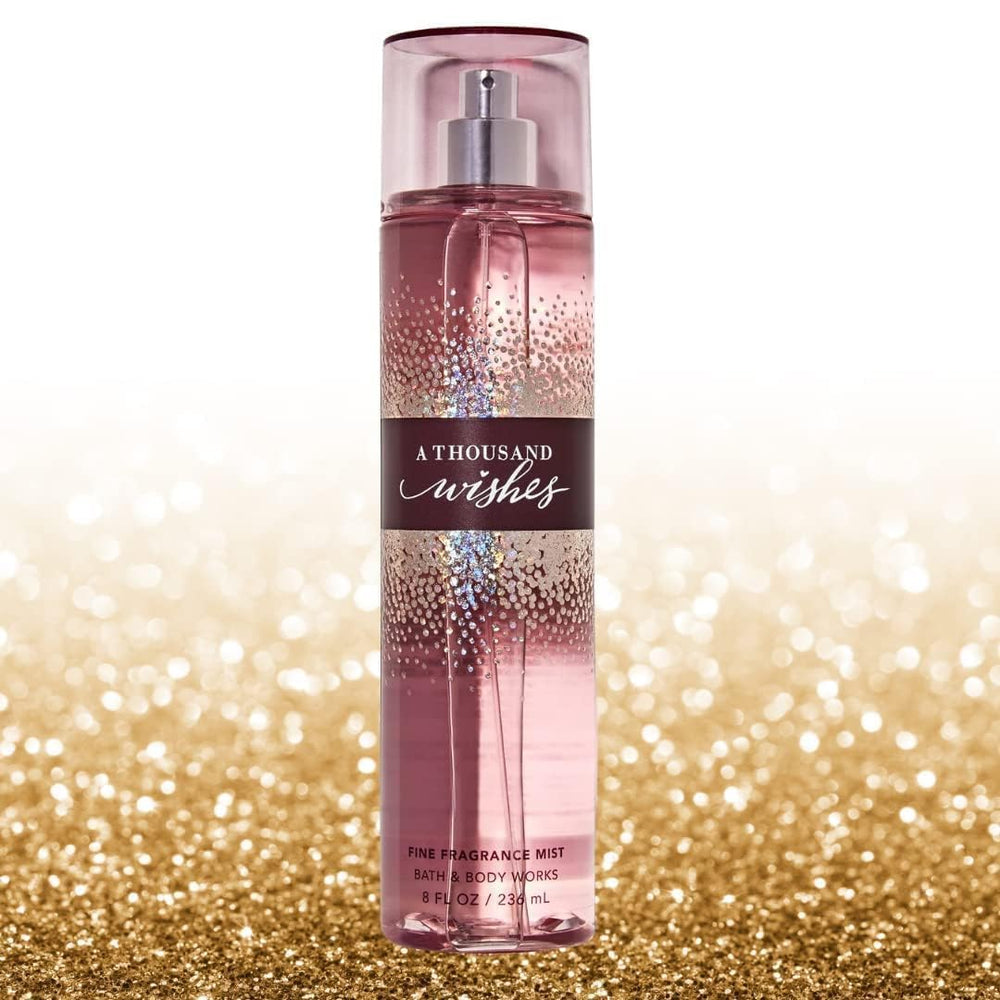 Bath & Body Works A Thousand Wishes etiqueta de diseño, presentación atractiva para regalo