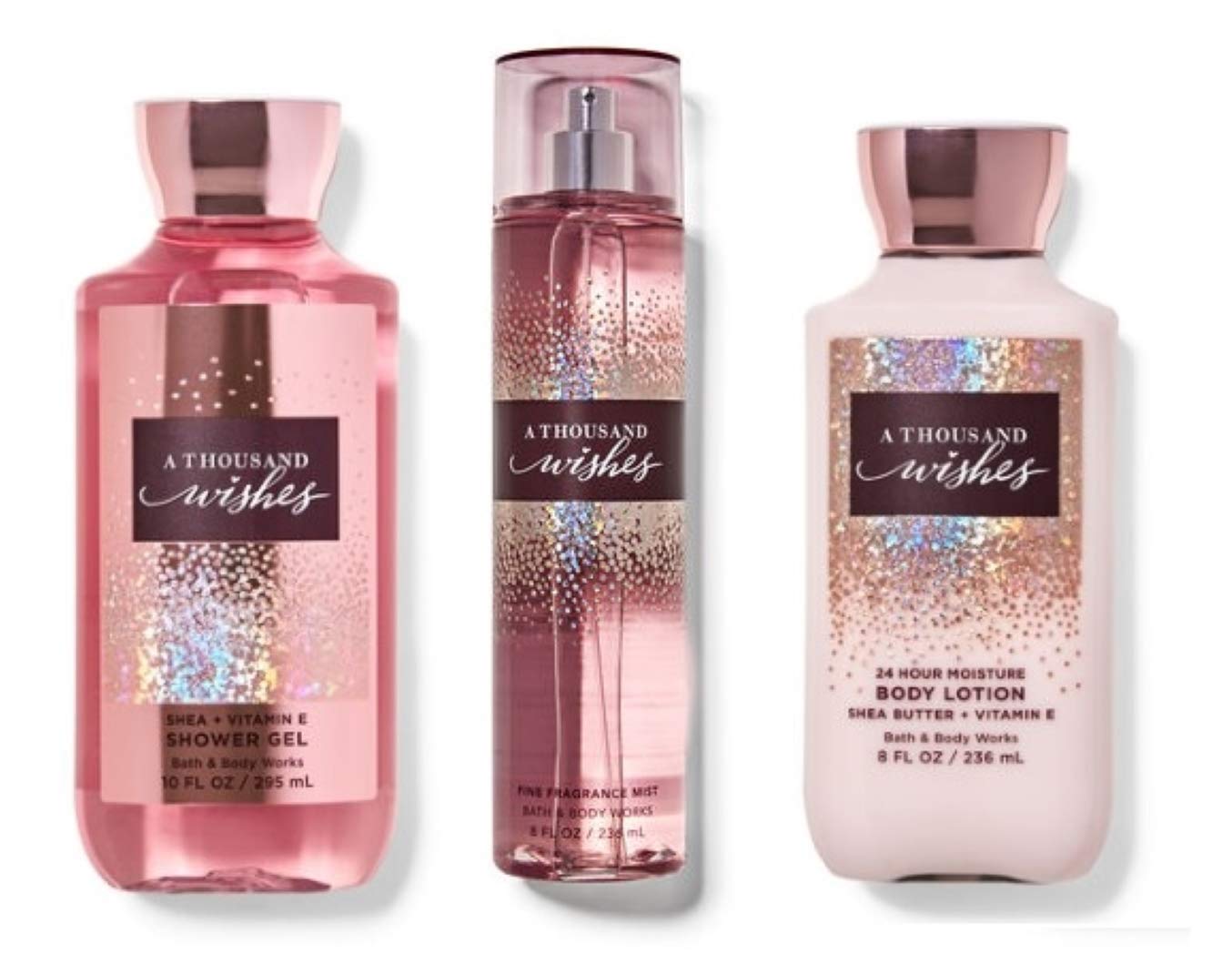 Bath Body Works A Thousand Wishes: gel-douche, parfum frais pour revitaliser votre peau.