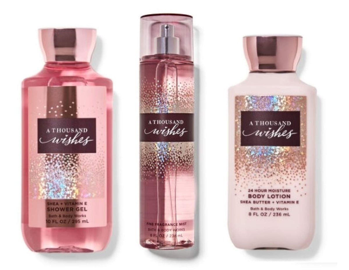 Bath Body Works A Thousand Wishes: gel-douche, parfum frais pour revitaliser votre peau.