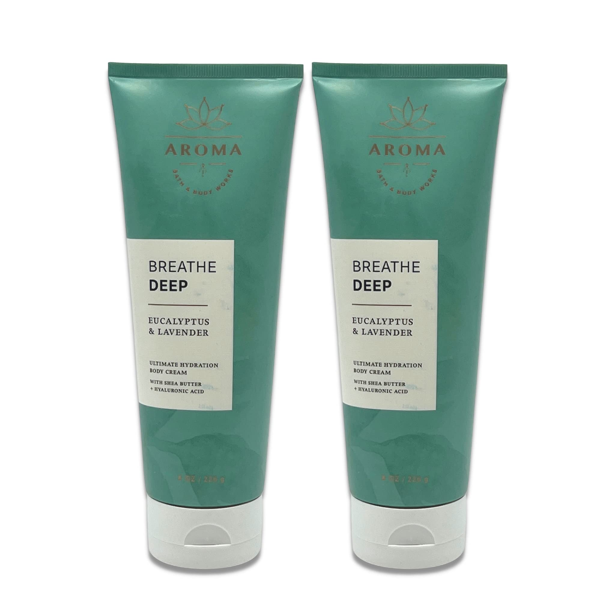Bath & Body Works Aromathérapie Respire Profondément Eucalyptus Lavande – crème hydratante riche pour la peau.