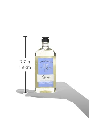 Bath & Body Works Aromaterapia Sueño Lavanda Vainilla, aplicación suave para duchas relajantes antes de dormir.