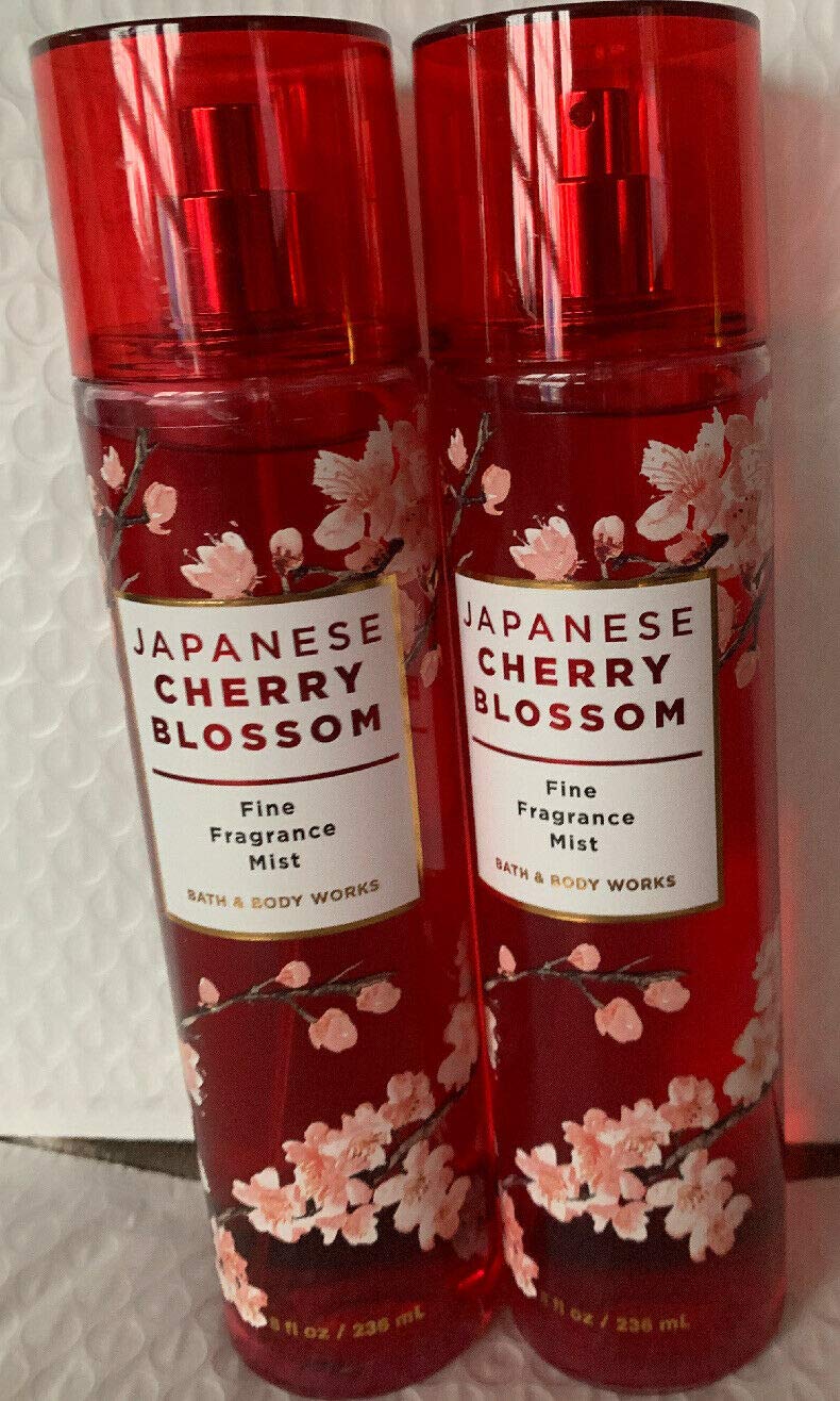 Bath & Body Works Cerezo japonés Bruma perfumada, botella frontal, aroma ligero para uso diario.