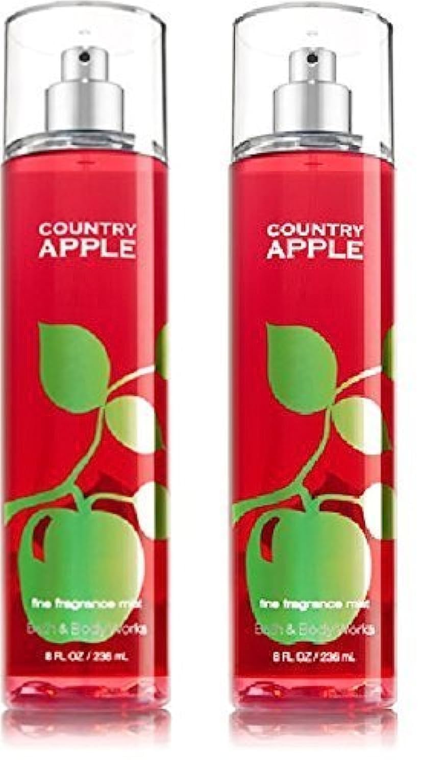 Bath &amp; Body Works Country Apple bruma de fragancia en botella de 8 oz para uso diario.