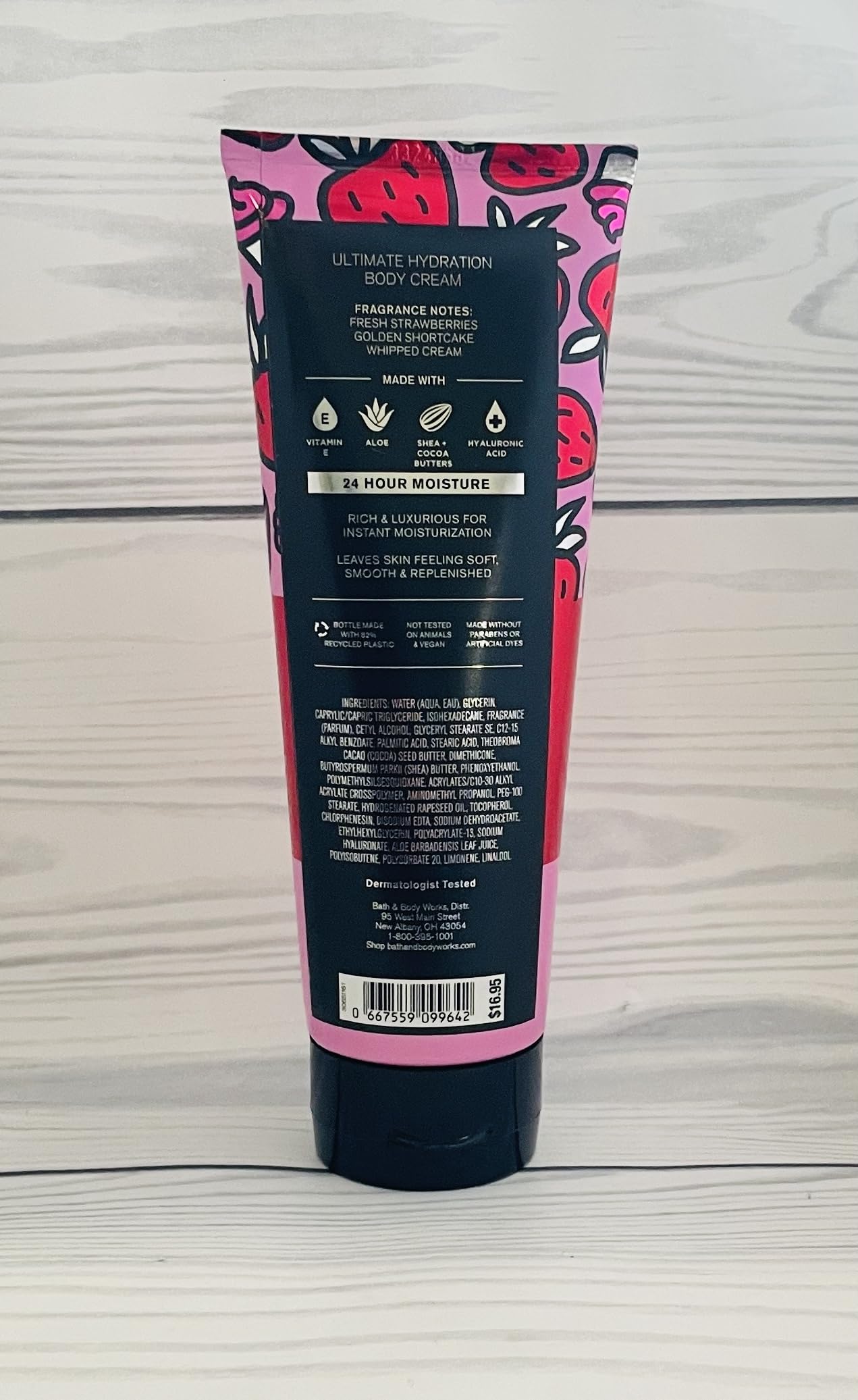 Duo Bath & Body Works Ultra Shea fraise – deux pots de 8 oz, hydratation quotidienne