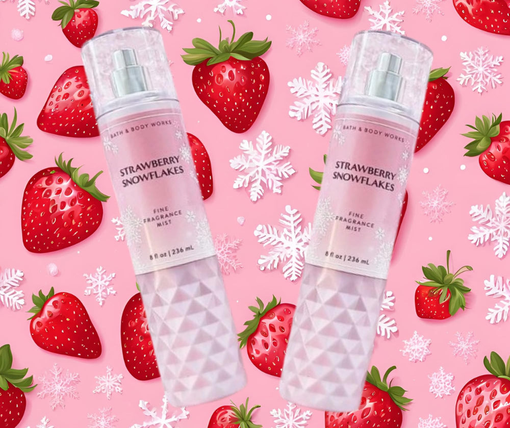 Bath & Body Works Strawberry Snowflakes: pack de dos frascos para uso diario.