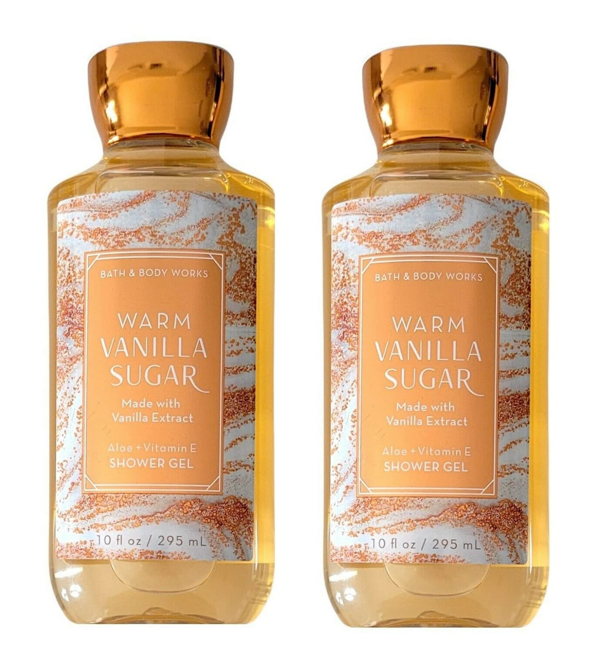 Bath & Body Works Gel Douche Vanille Chaude, coffret 2x10 oz pour une routine parfumée.