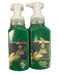 Jabón espumoso Bath & Body Works, botella única, aroma Fresh Balsam para limpieza suave