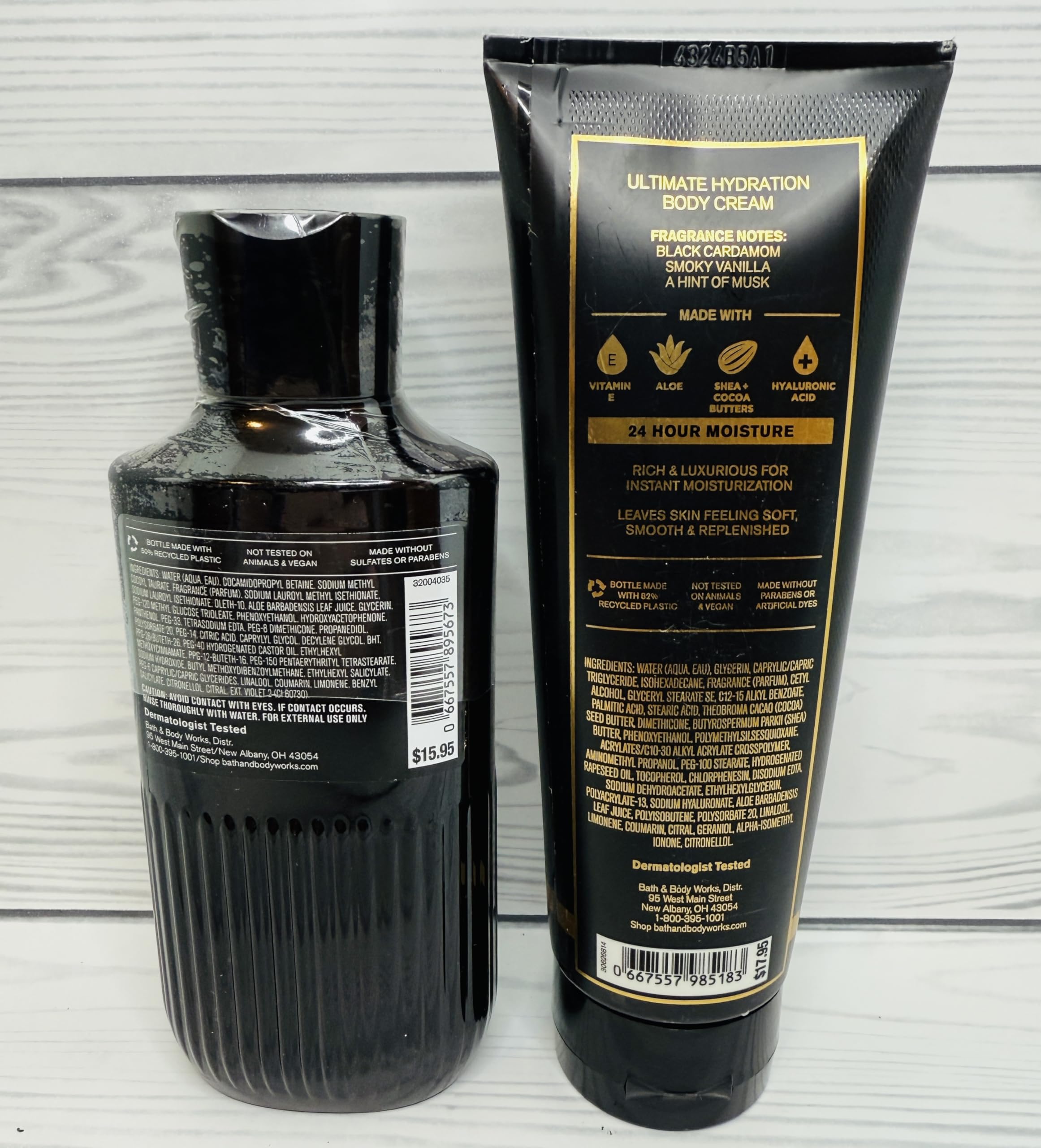 Arte de la botella Noir, diseño único que perfuma y complementa el baño.