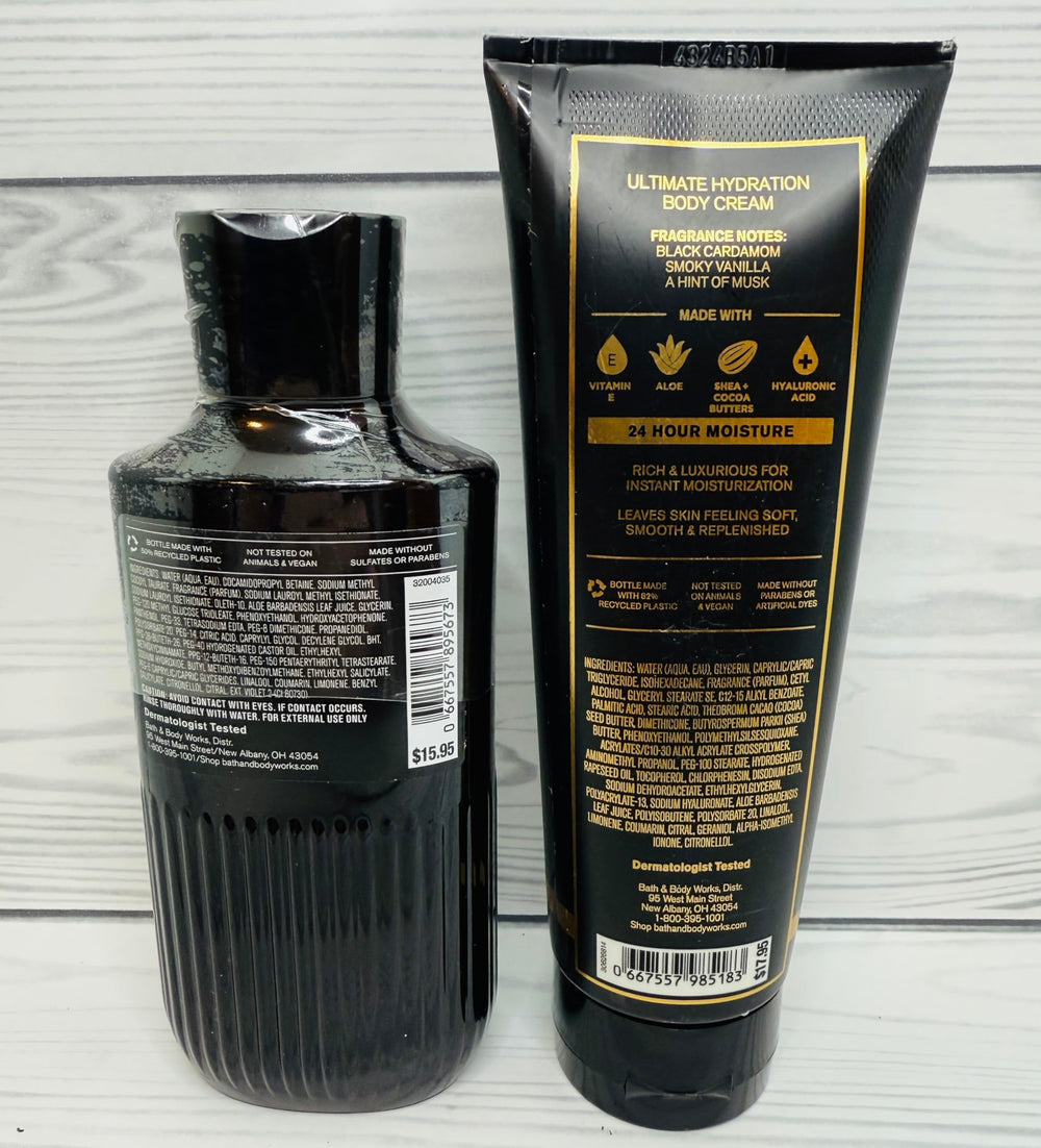 Arte de la botella Noir, diseño único que perfuma y complementa el baño.